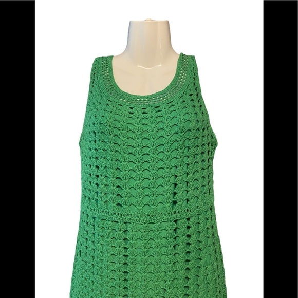 INC Interantional Concepts Dress Crochet Green - Picture 3 of 9